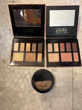 Laura Geller Eyeshadow & Face Palette Set - Neutral & Rose Shades